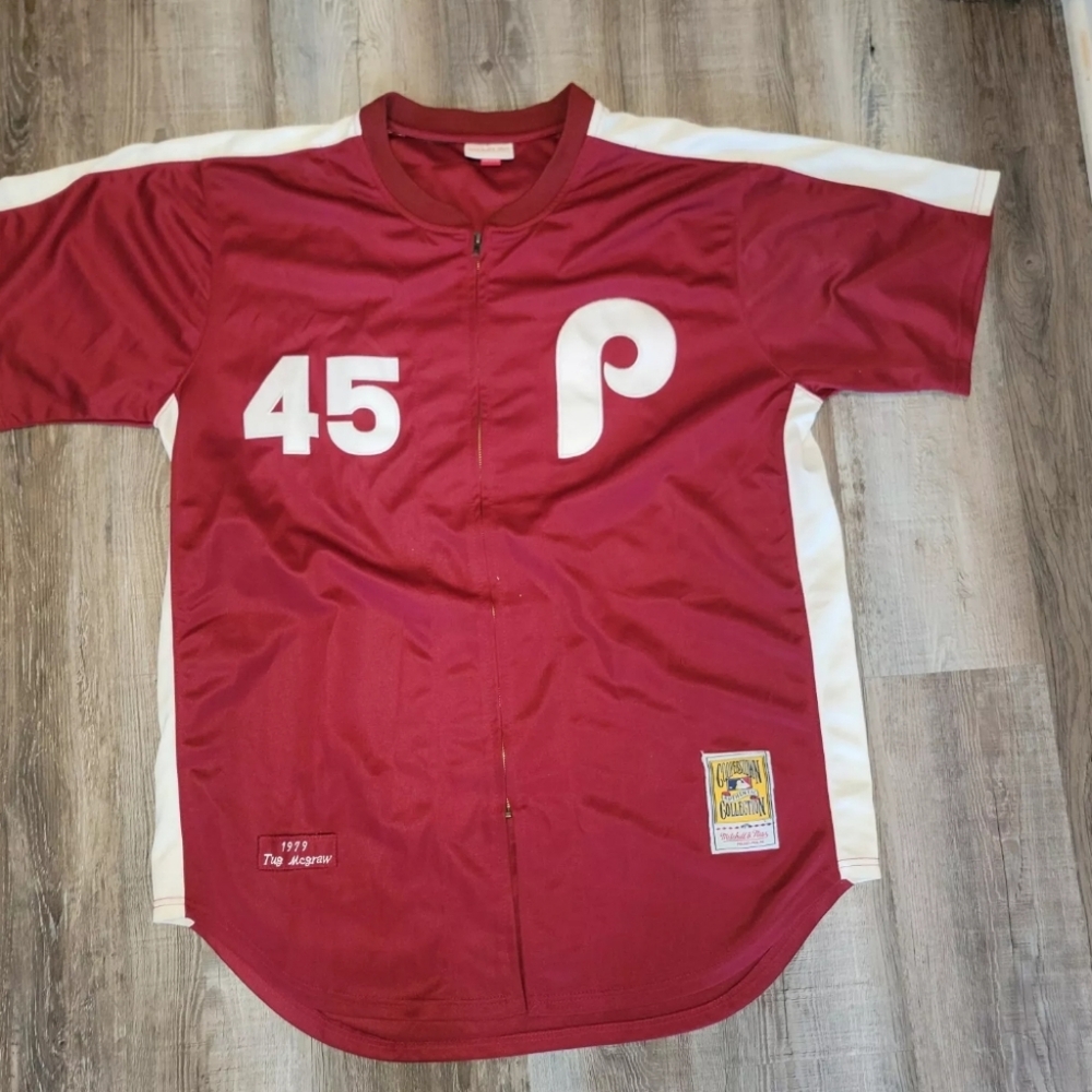 Vintage Mitchell & Ness 1979 Tug McGraw Jersey Size 56 Size XXXL World series